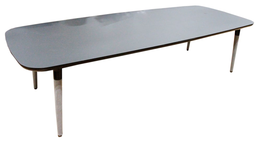 Roche Bobois Dining Table, "Globe Trotter La Parisienne": Roche Bobois dining table, "Globe Trotter La Parisienne" by Marcel Wanders, 29" H x 72" L x 41" W. Provenance: West Palm Beach, Florida collection.