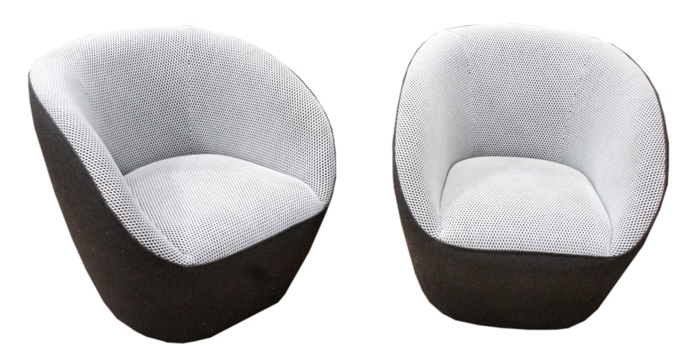 Pair of Roche Bobois Club Swivel Chairs (1 of 7)