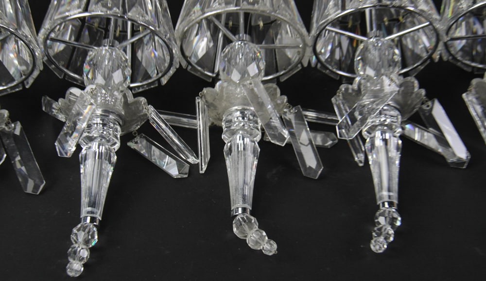 Cut Crystal Sconces - 3