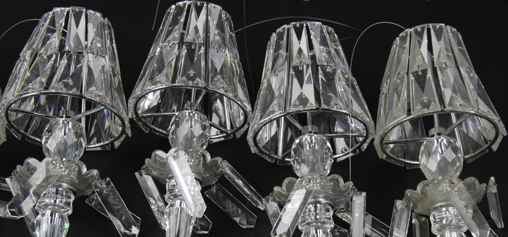 Cut Crystal Sconces - 5