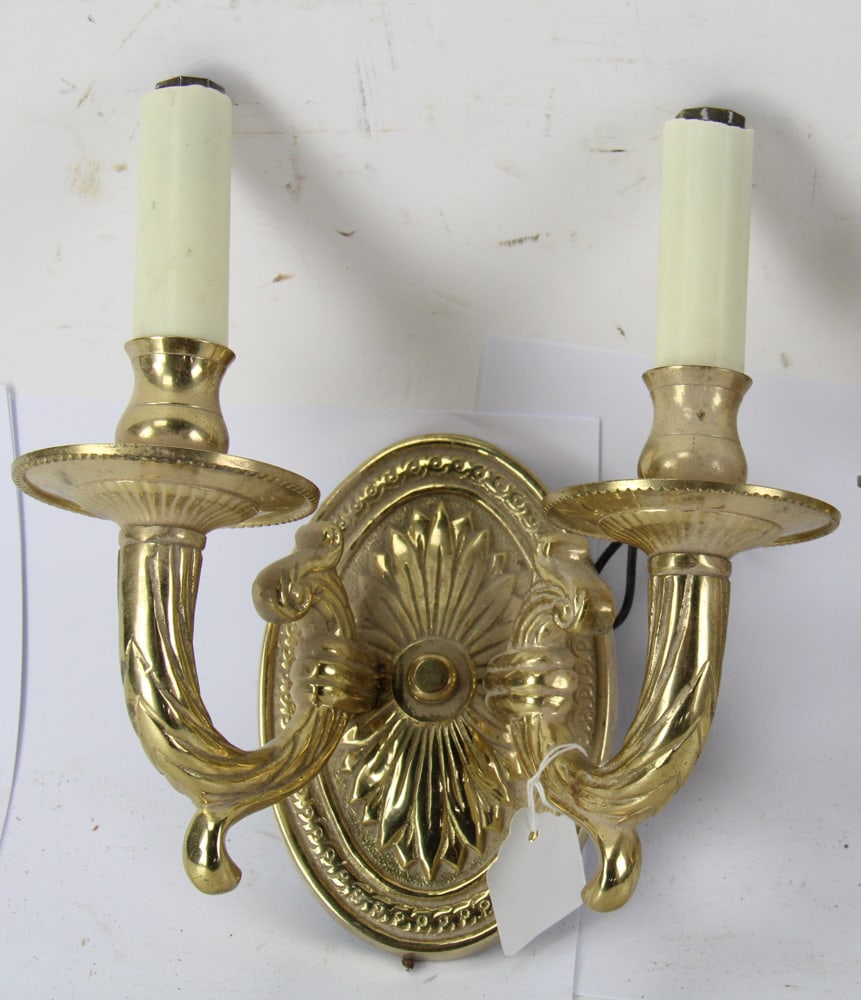 French-style Brass Wall Sconces - 2