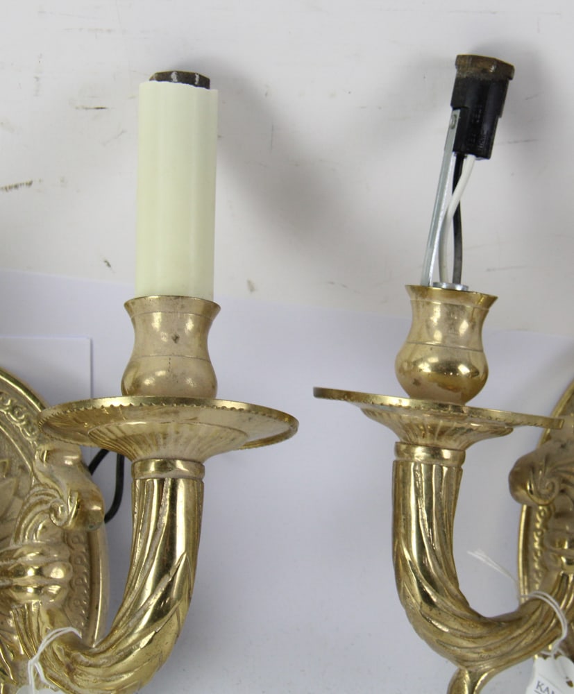 French-style Brass Wall Sconces - 3