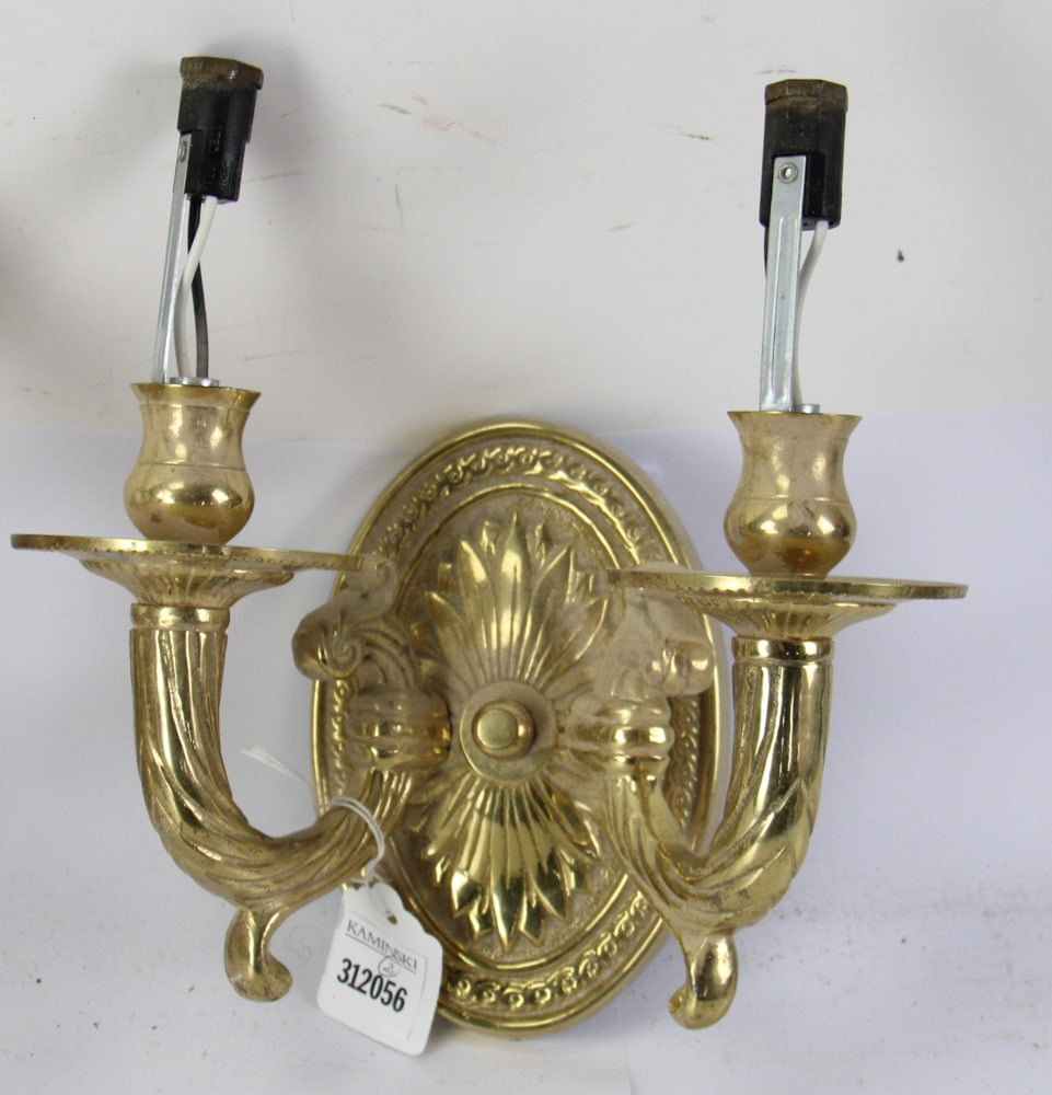 French-style Brass Wall Sconces - 4