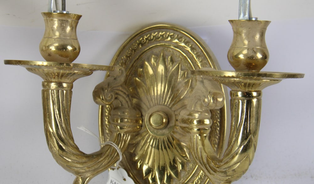 French-style Brass Wall Sconces - 5