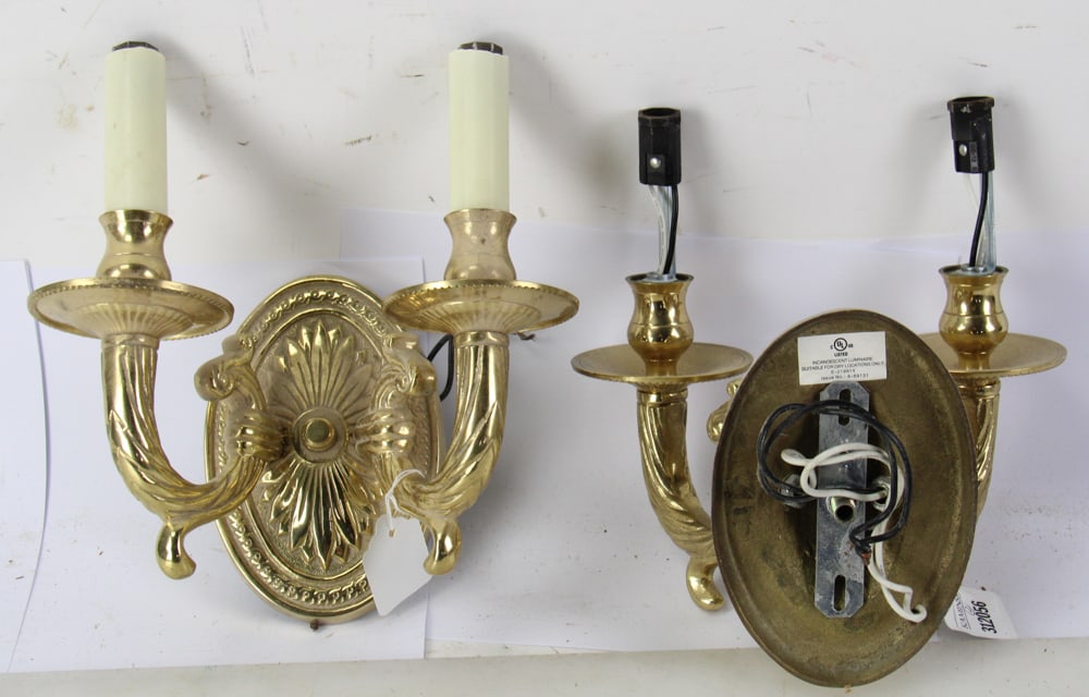 French-style Brass Wall Sconces - 6
