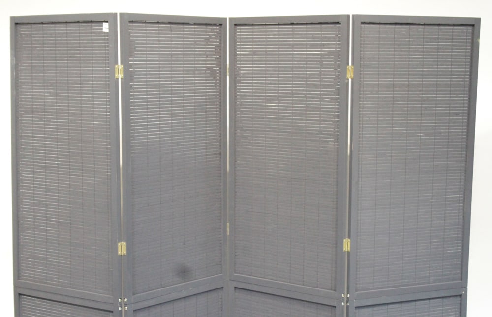 Four-Panel Wood Slat Screen - 2