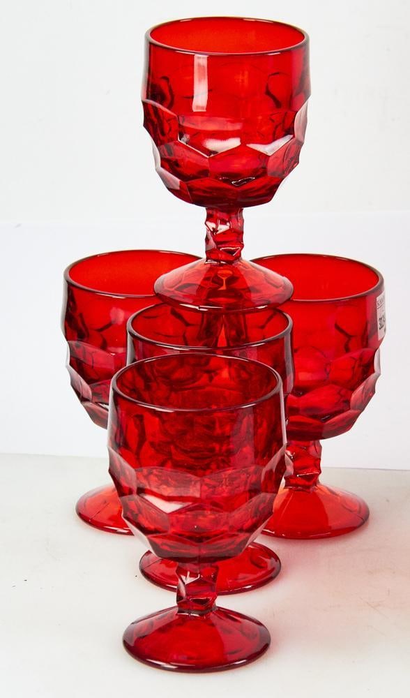 Collection of Ruby Glass - 2