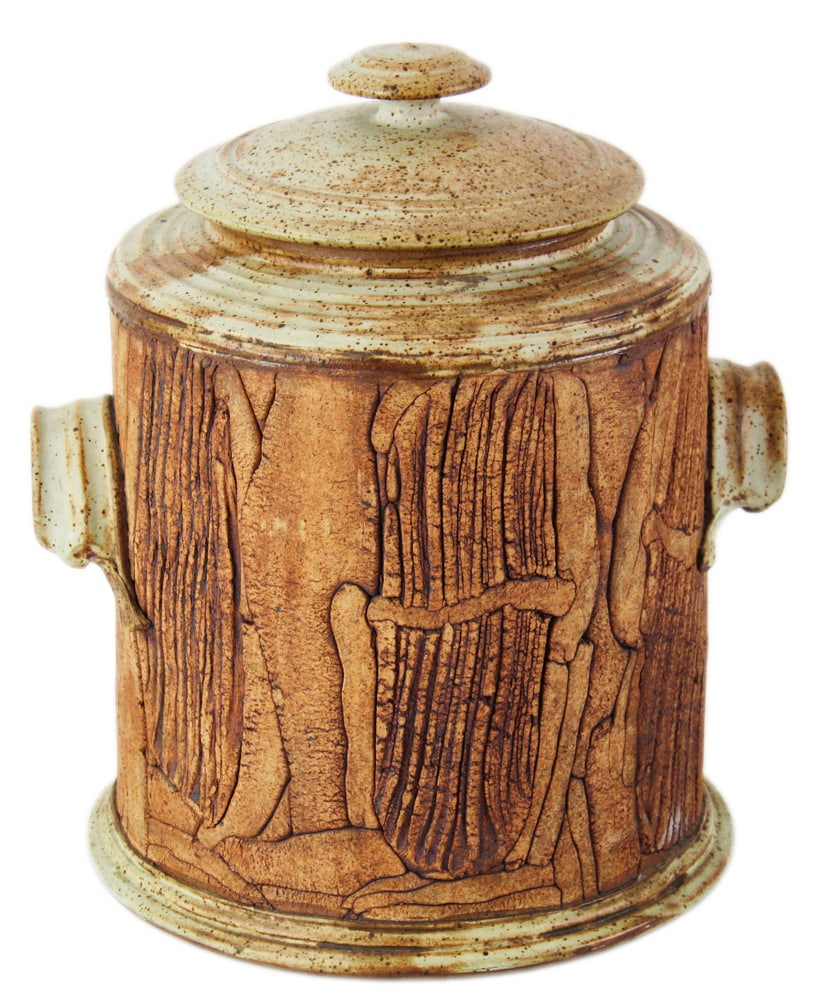 Studio Art Pottery Covered Vessel (1 of 7)