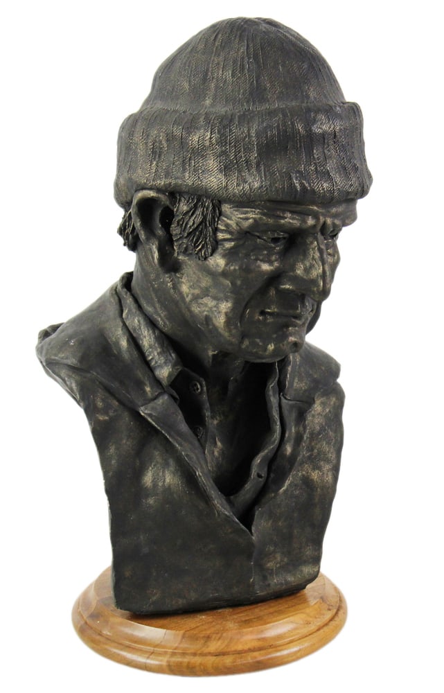 Hap Hapgood, "Waterman", Bronzed Fired Clay Bust (1 of 8)