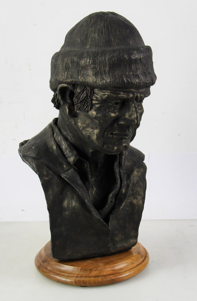 Hap Hapgood, "Waterman", Bronzed Fired Clay Bust - 2