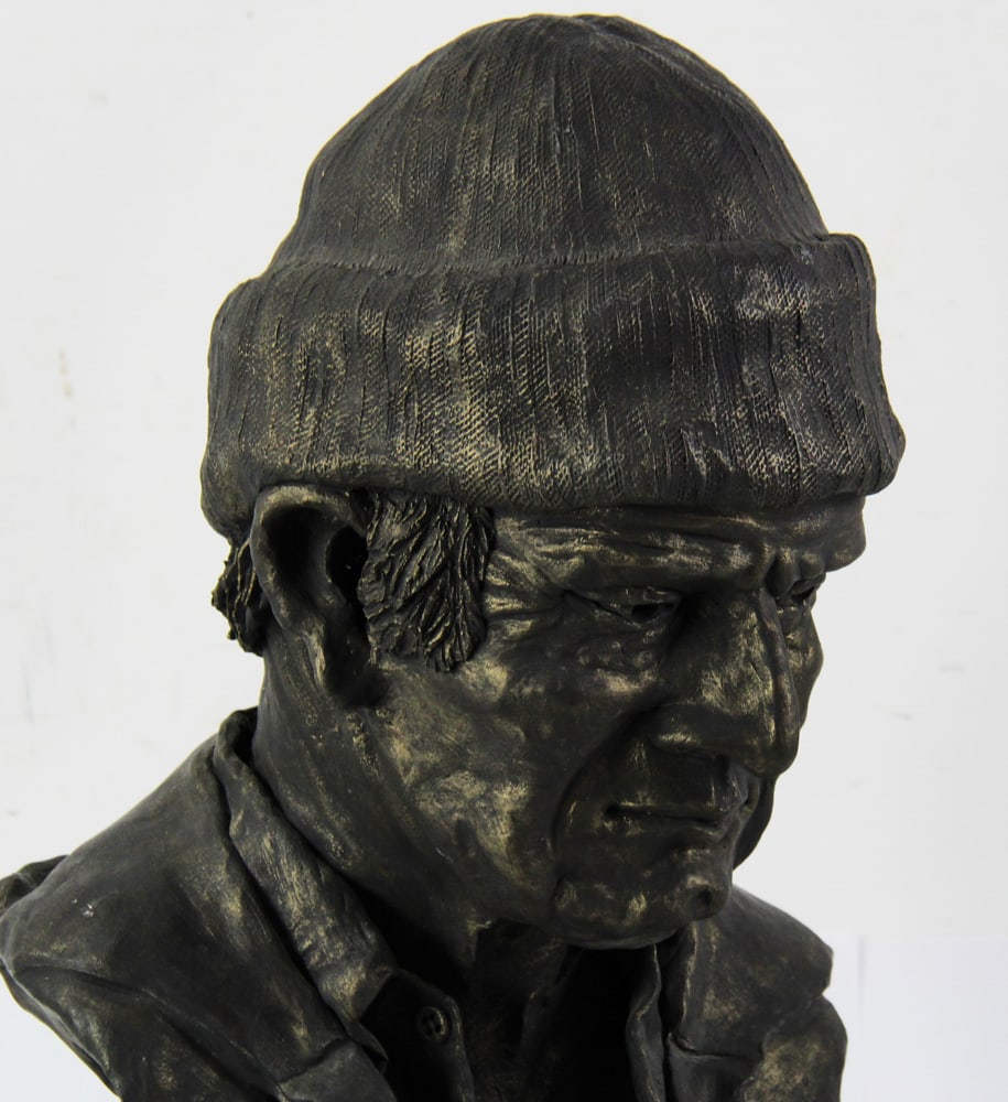 Hap Hapgood, "Waterman", Bronzed Fired Clay Bust - 3