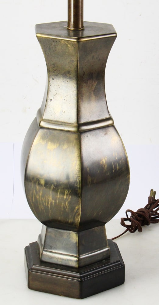 Mid-century Solid Finished Brass Table Lamp - 3