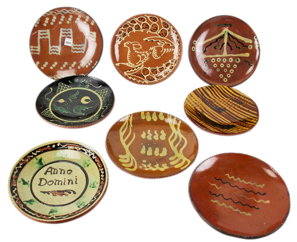 Turtle Creek Potters Large Redware Plates (1 of 9)