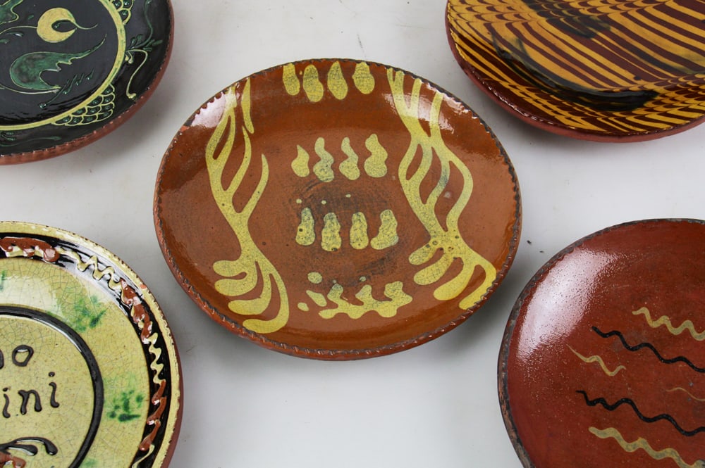 Turtle Creek Potters Large Redware Plates - 5