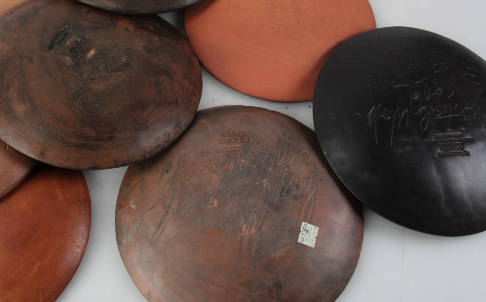 Turtle Creek Potters Large Redware Plates - 8