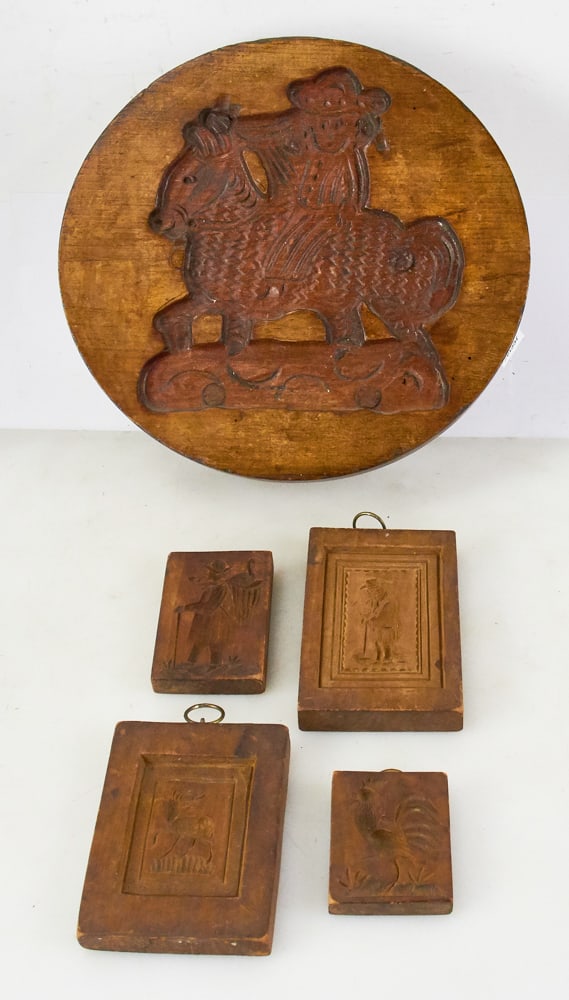 Collection of Antique Wooden Molds (1 of 6)