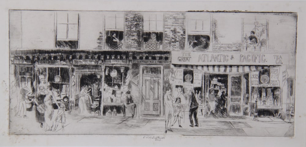 Street Scene, Etching - 2