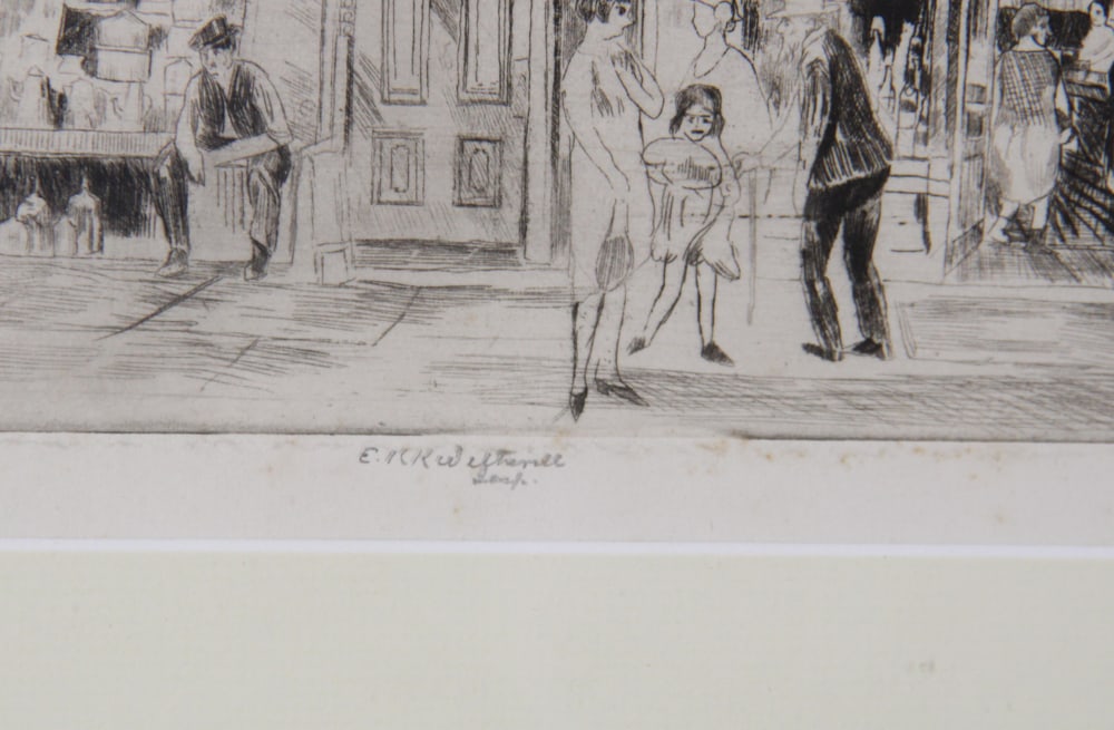 Street Scene, Etching - 6