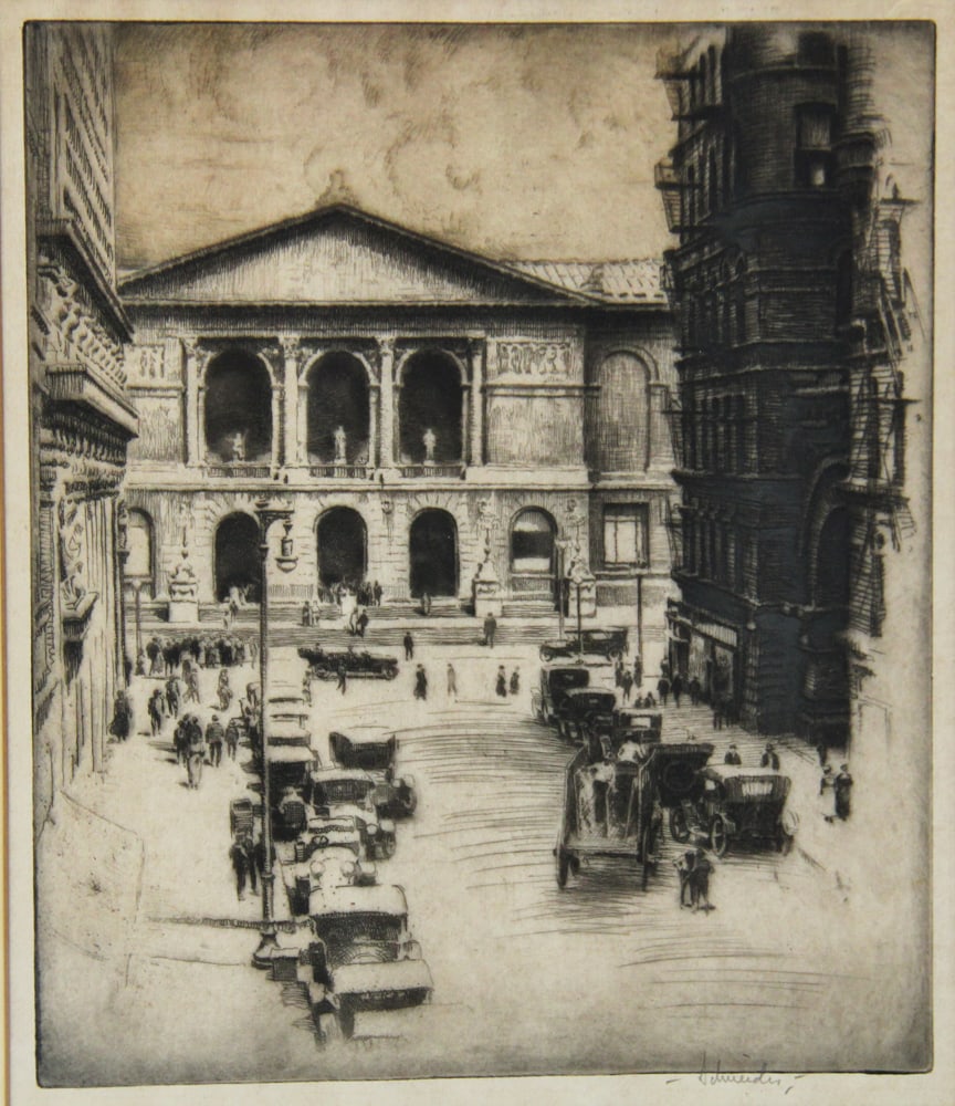 Street Scene, Etching - 2
