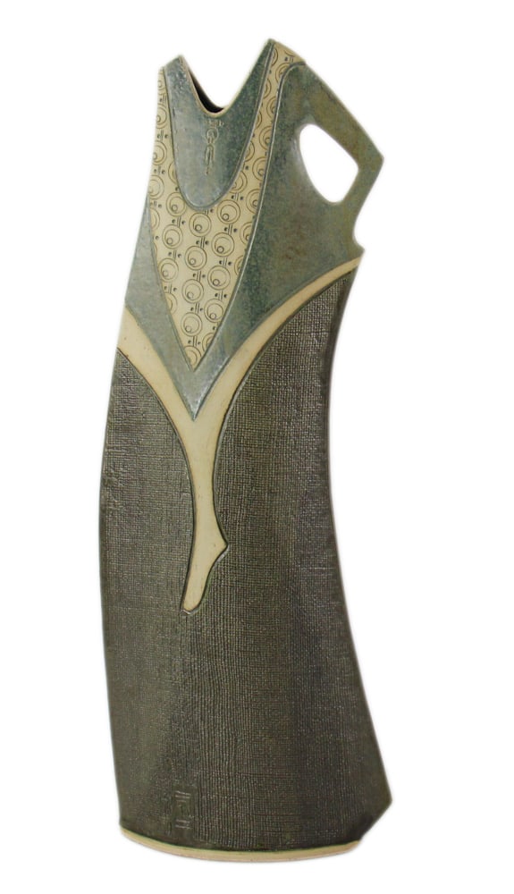 Studio Art Pottery Sculpture of Woman's Dress (1 of 5)