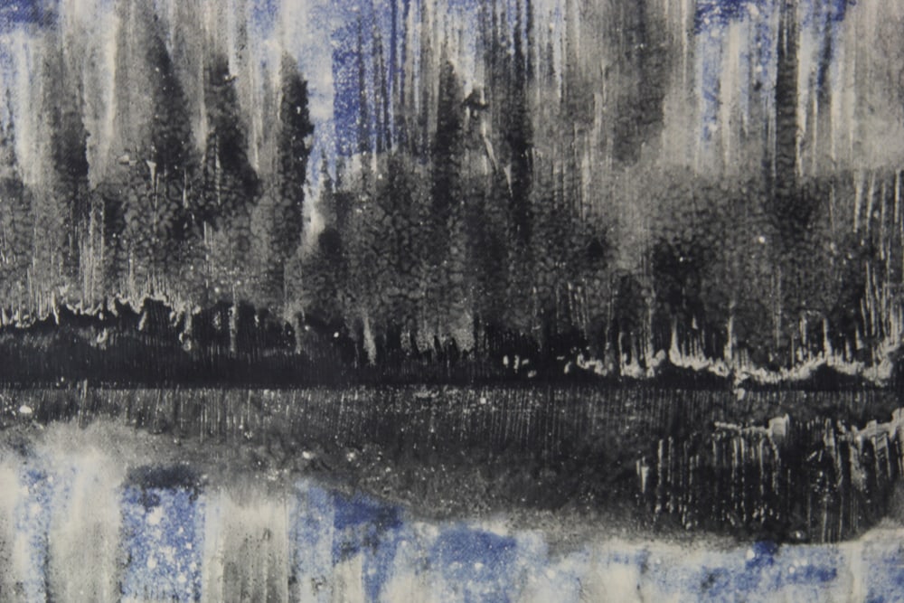 Abstract Monotype, Signed, Dated 1991 - 3