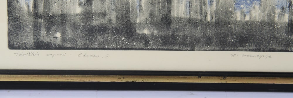 Abstract Monotype, Signed, Dated 1991 - 5