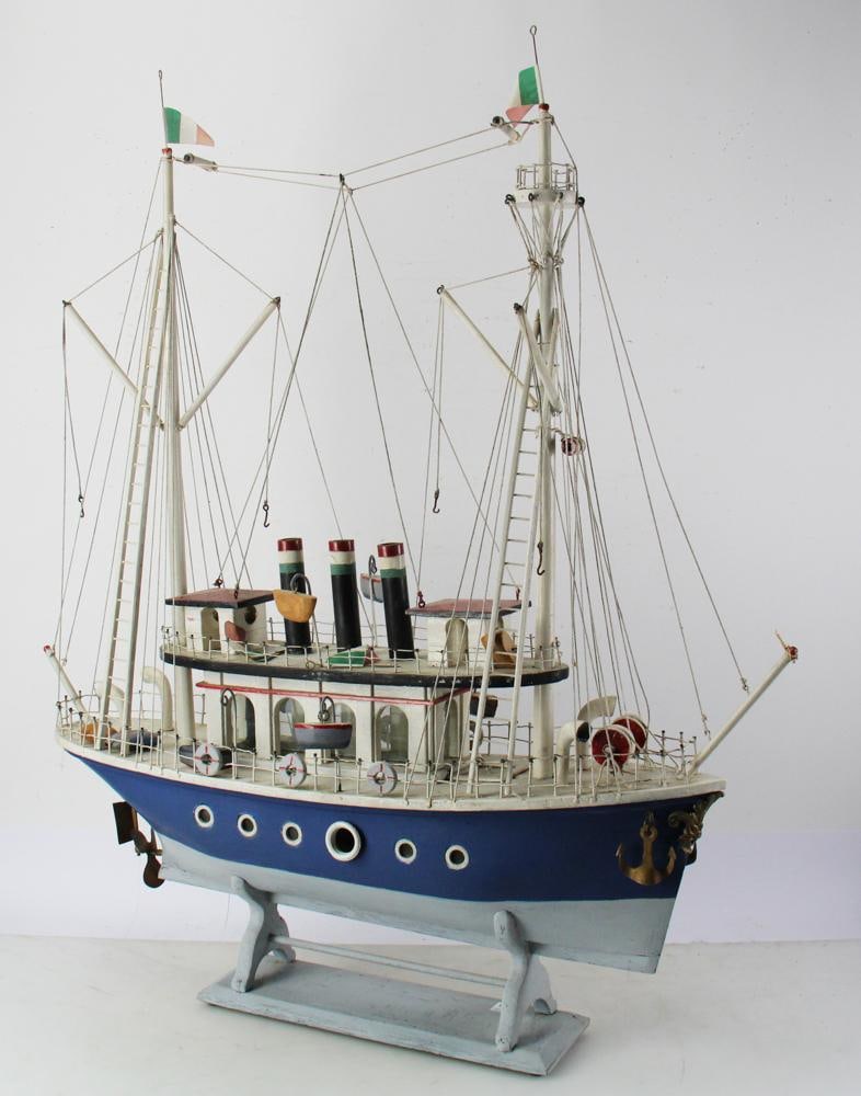 Folk Art Rigged Boat (1 of 12)