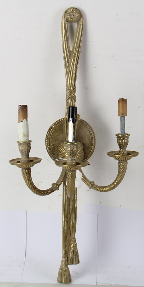 French-style Brass Wall Sconces - 2