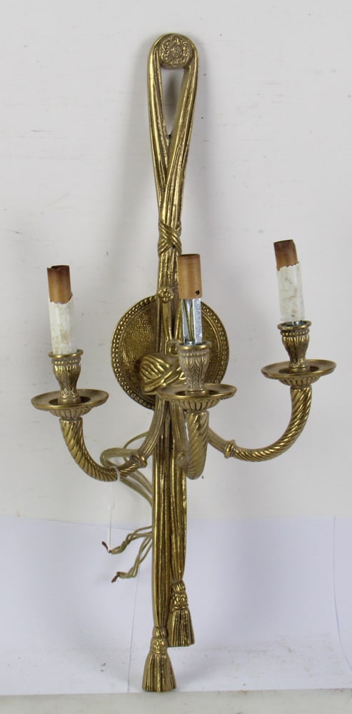 French-style Brass Wall Sconces - 4