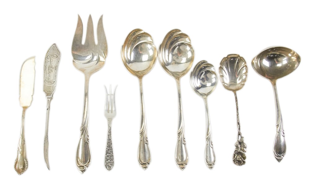 Assorted Sterling Serving Pieces (1 of 5)