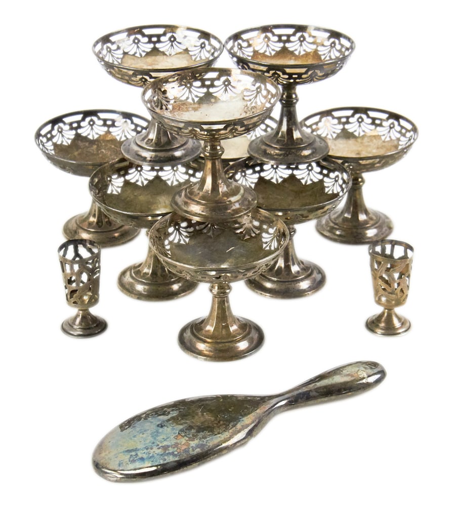 Reticulated Sherbet Cups and Others, Sterling (1 of 8)