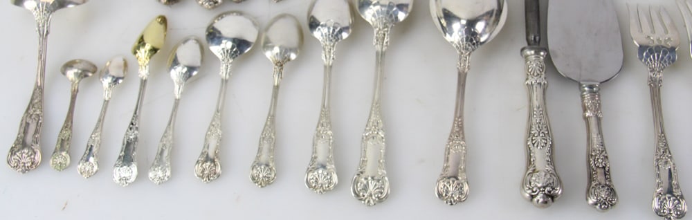 Birks Sterling "Kings" Pattern Flatware Set - 16