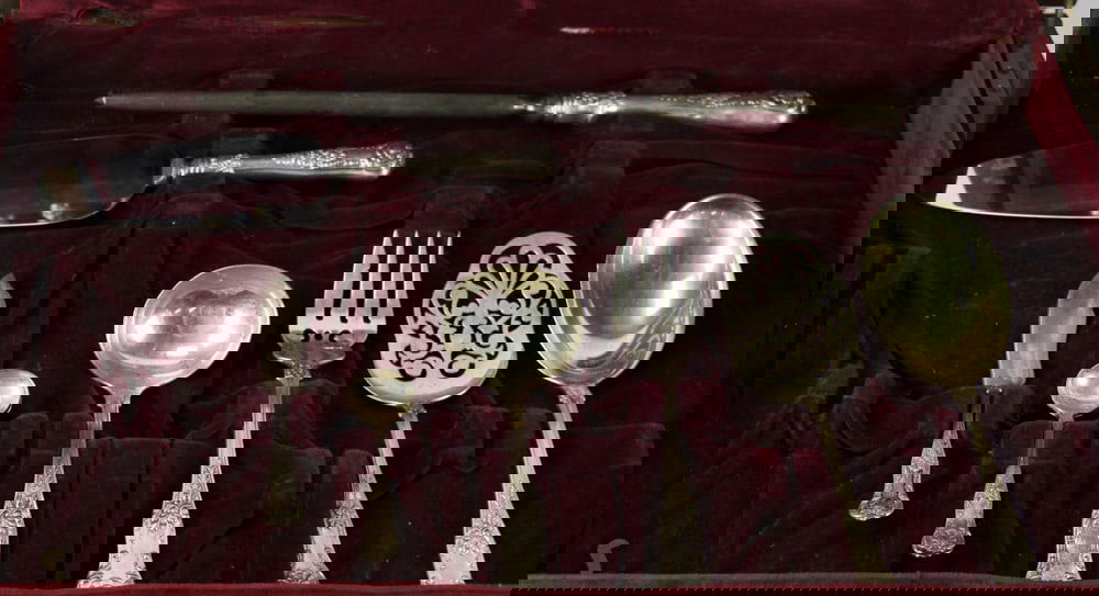Birks Sterling "Kings" Pattern Flatware Set - 6