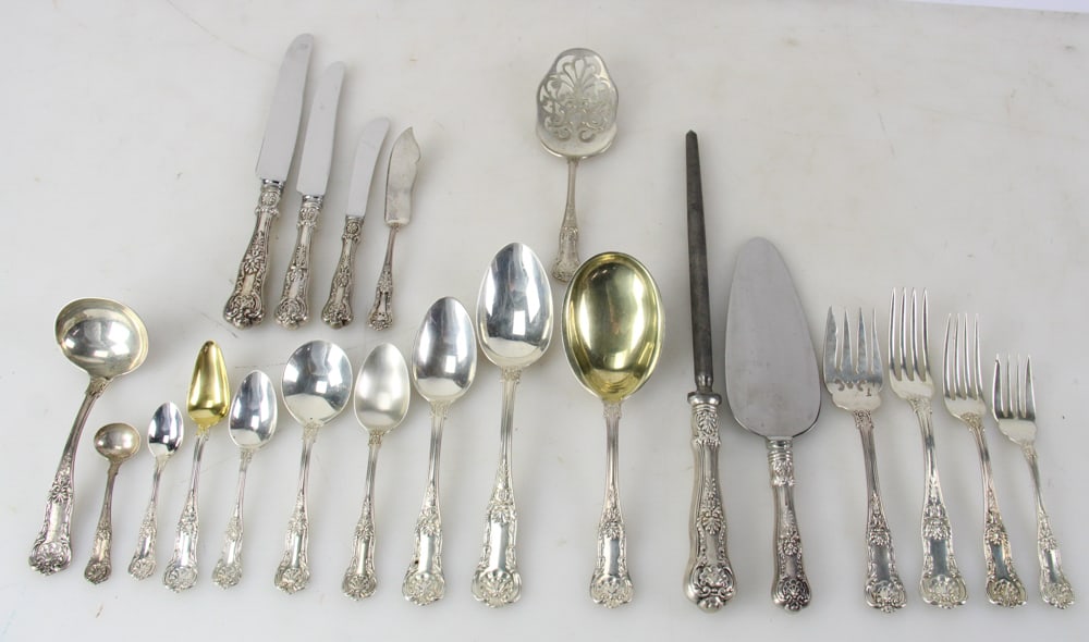 Birks Sterling "Kings" Pattern Flatware Set - 8