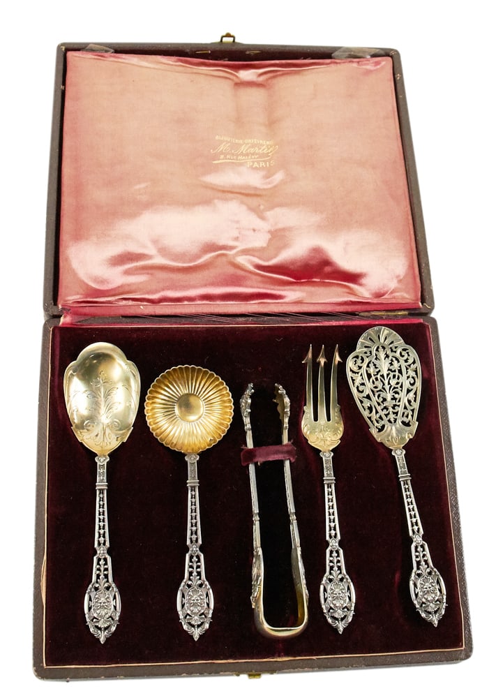 19thC French Dessert Set (1 of 9)