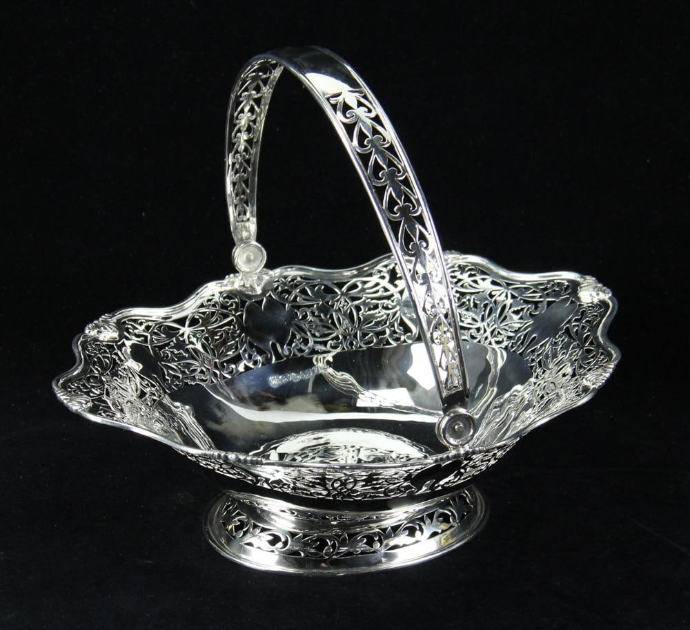 C.J. Vander English Sterling Reticulated Center Basket (1 of 8)