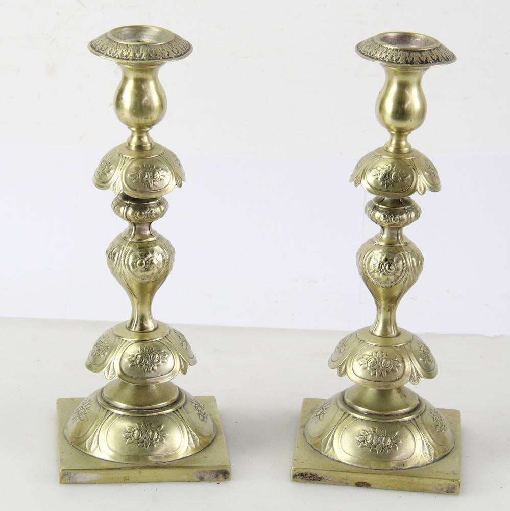 Pair of Russian-Polish Sabbat Candlesticks (1 of 6)