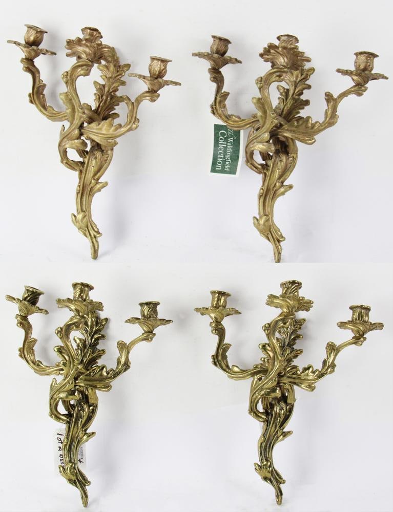 Set of 20thC French Rococo Style Wall Sconces (1 of 10)