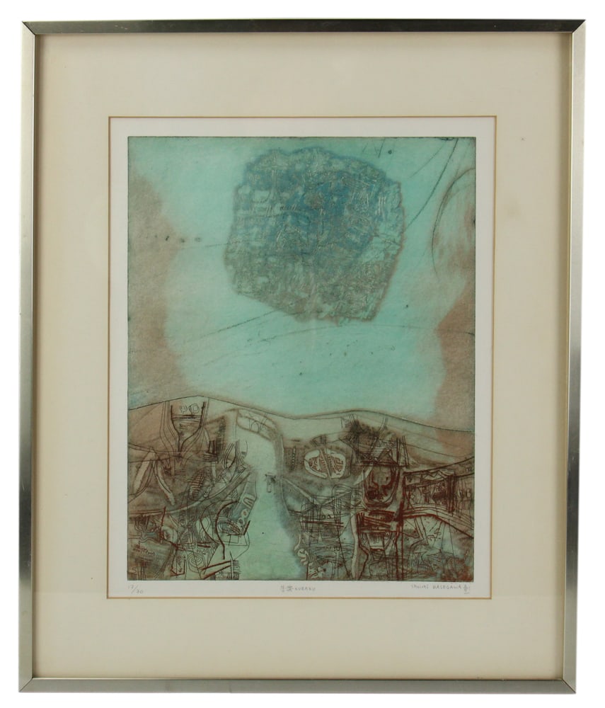 Shoichi Hasegawa, "Kuraku", Color Etching (1 of 5)
