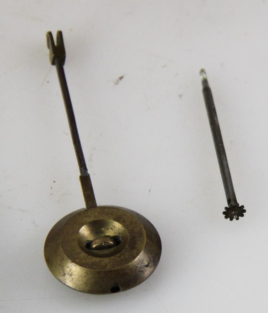 C1925 Art Deco Marble Clock, Limousin, with Tazzas - 3