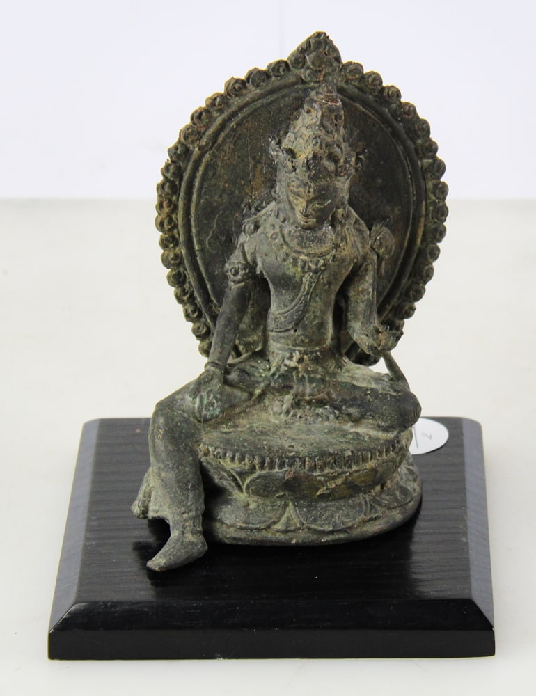13th/14thC Java Majapahit Bronze Devi Tara Statue (1 of 6)