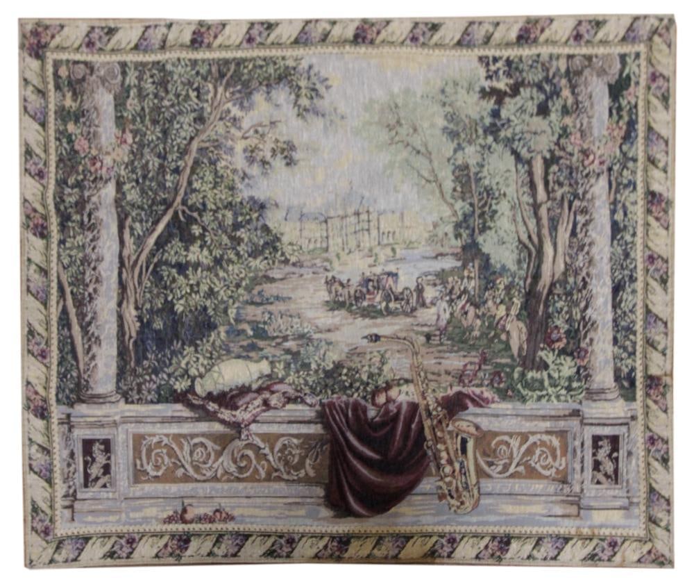 Tapestry After Gobelin's Louis XIV Royal Residence (1 of 4)