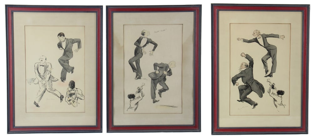 French People Dancing, Pencil and Ink Illustrations (1 of 1)