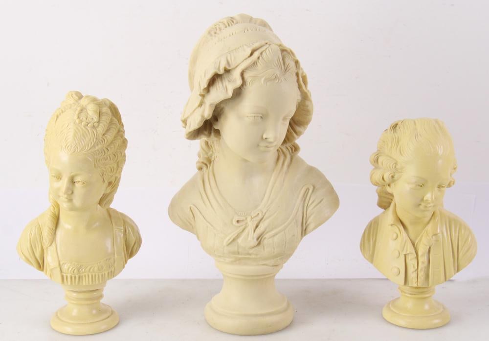 Solid "Ivorene" Busts of Marie Antoinette, Children (1 of 12)