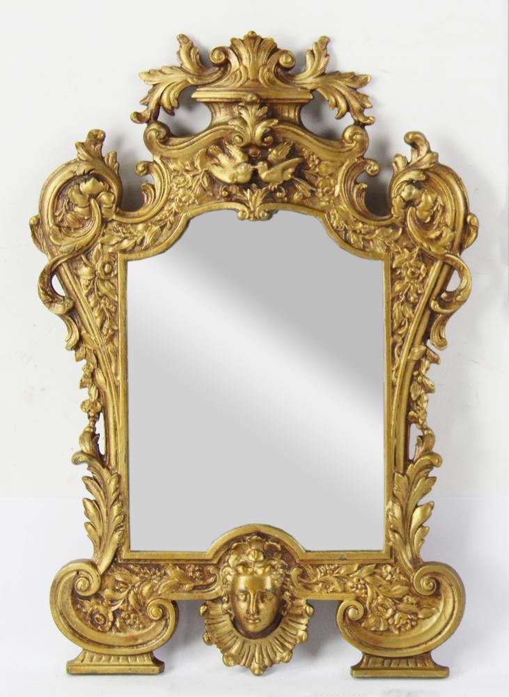 French Louis XIV Style Upright Dresser Mirror (1 of 4)