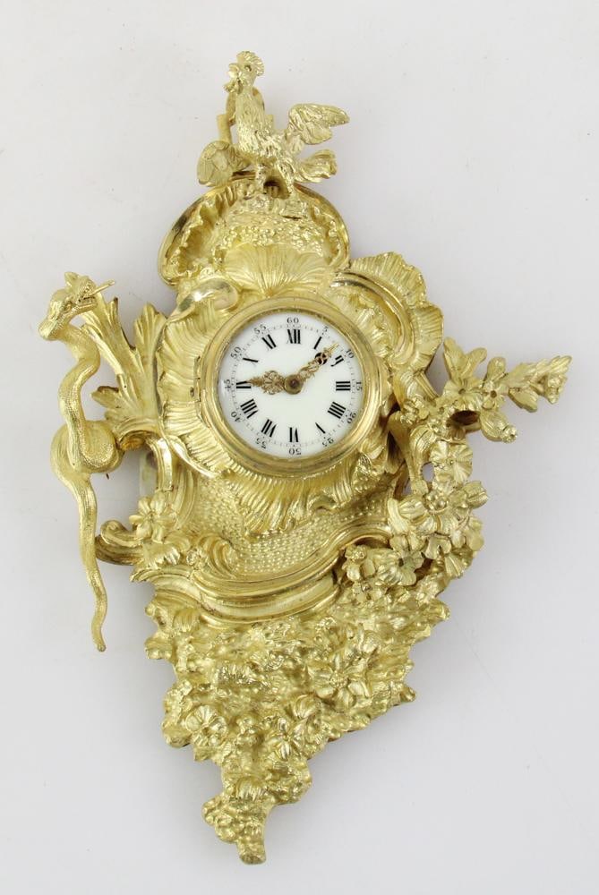 French Louis XV Period Rare Miniature Cartel Clock (1 of 9)