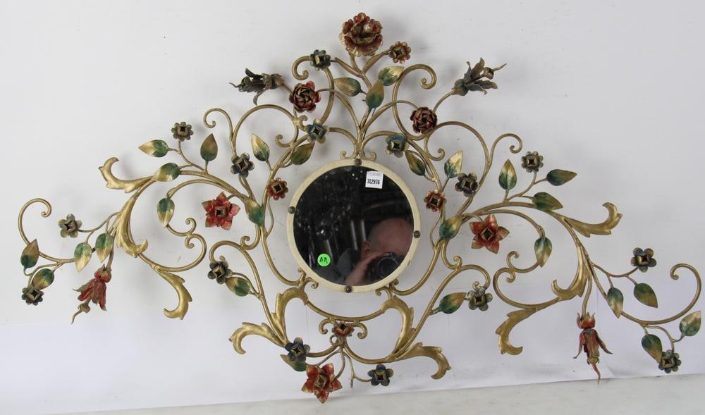 Metal Flowered Mirror (1 of 6)