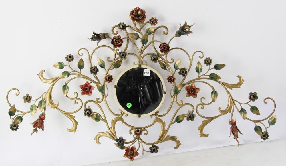 Metal Flowered Mirror - 2