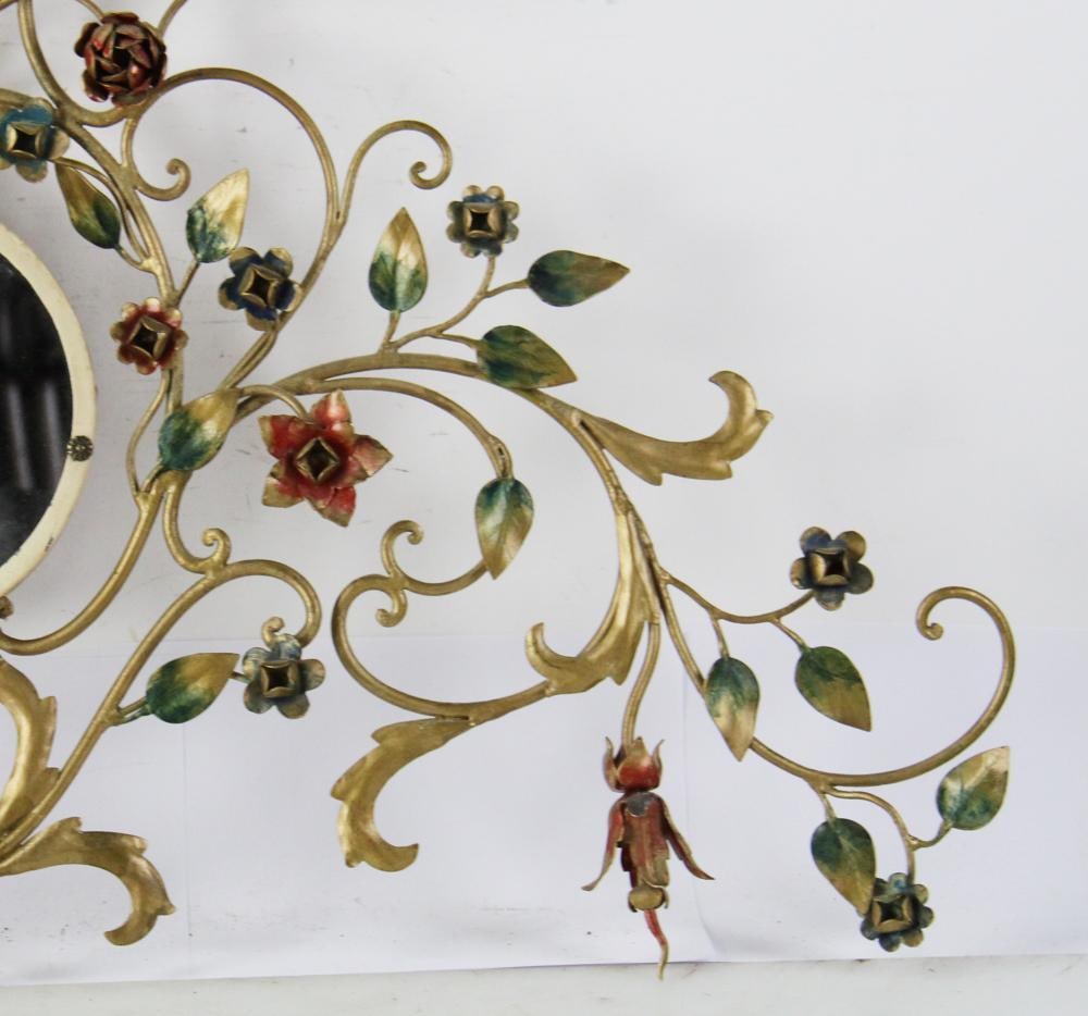 Metal Flowered Mirror - 4