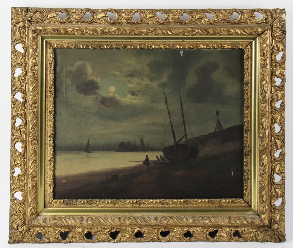 19thC Seascape, Oil on Canvas (1 of 1)